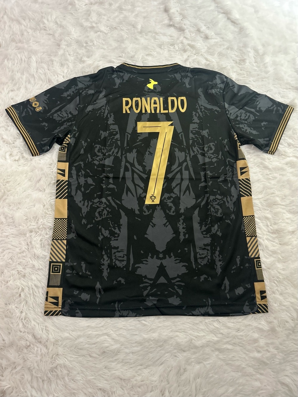 Puma Black & Gold Ronaldo #7 Men’s Soccer Jersey